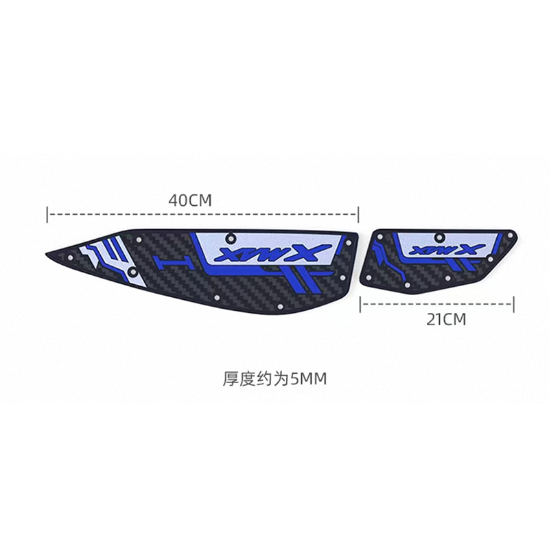 แผ่นยางวางเท้า แผ่นรองเท้ากันลื่น สำหรับ Yamaha XMAX 300 ปี 2020-2024 อะไหล่แต่งมอเตอร์ไซค์