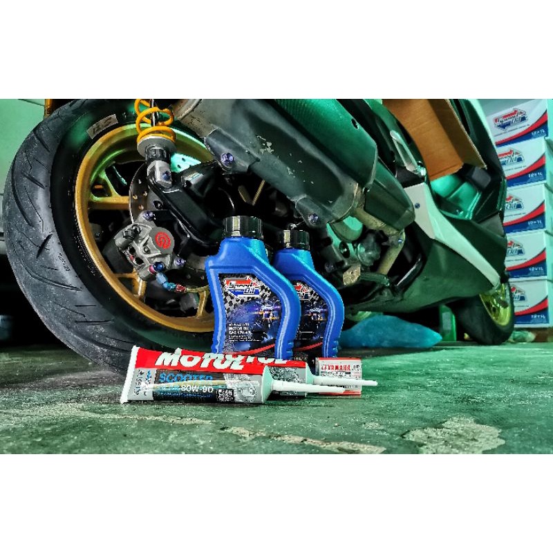 ชุดน้ำมันเครื่อง Speed Oil 10W-40 สังเคราะห์แท้ 100% พร้อมน้ำมันเฟืองท้ายและกรองแท้ สำหรับ X-Max 300-400 รูปที่ 4