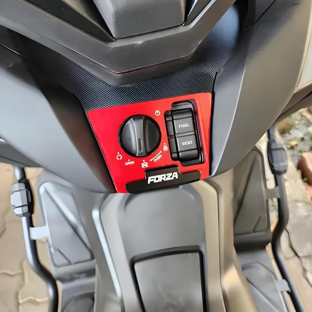 ฝาครอบสวิตช์กุญแจอลูมิเนียม CNC สำหรับ Honda Forza 350/300 และ PCX160/125 รูปที่ 2