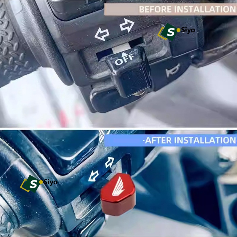 ปุ่มกดสวิตช์ไฟเลี้ยว อลูมิเนียม สำหรับ Honda PCX และ ADV รูปที่ 5