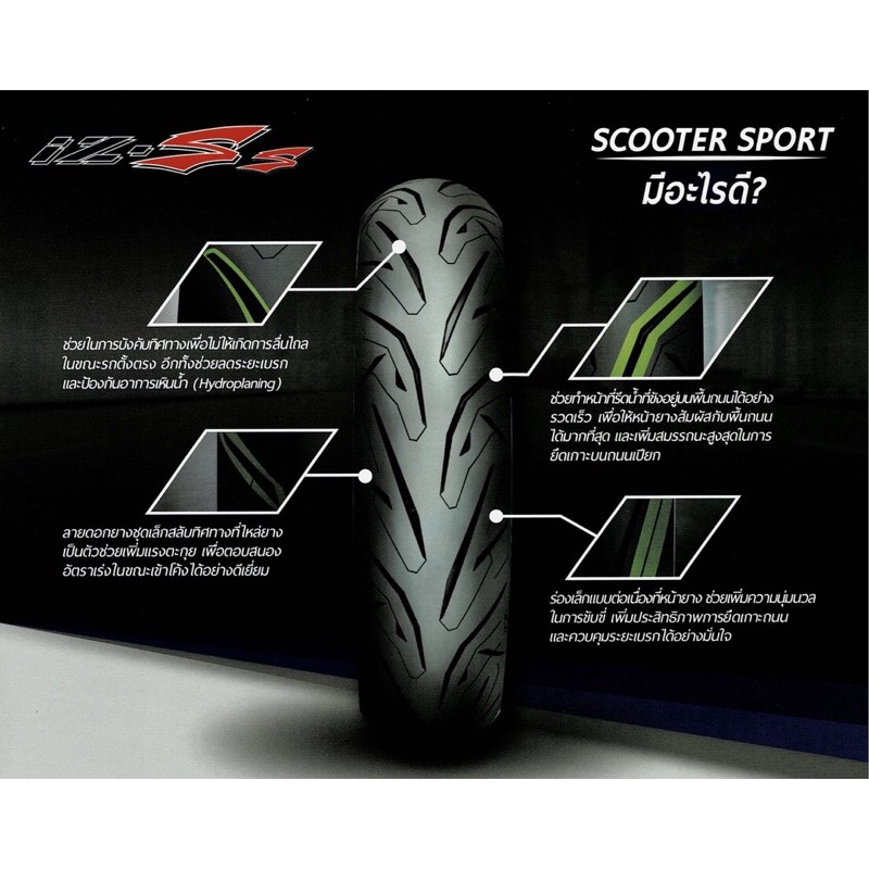 ยางนอก IRC รุ่น iZ-Ss (S99T) สำหรับ XMAX 300, Forza 300/350 รูปที่ 5