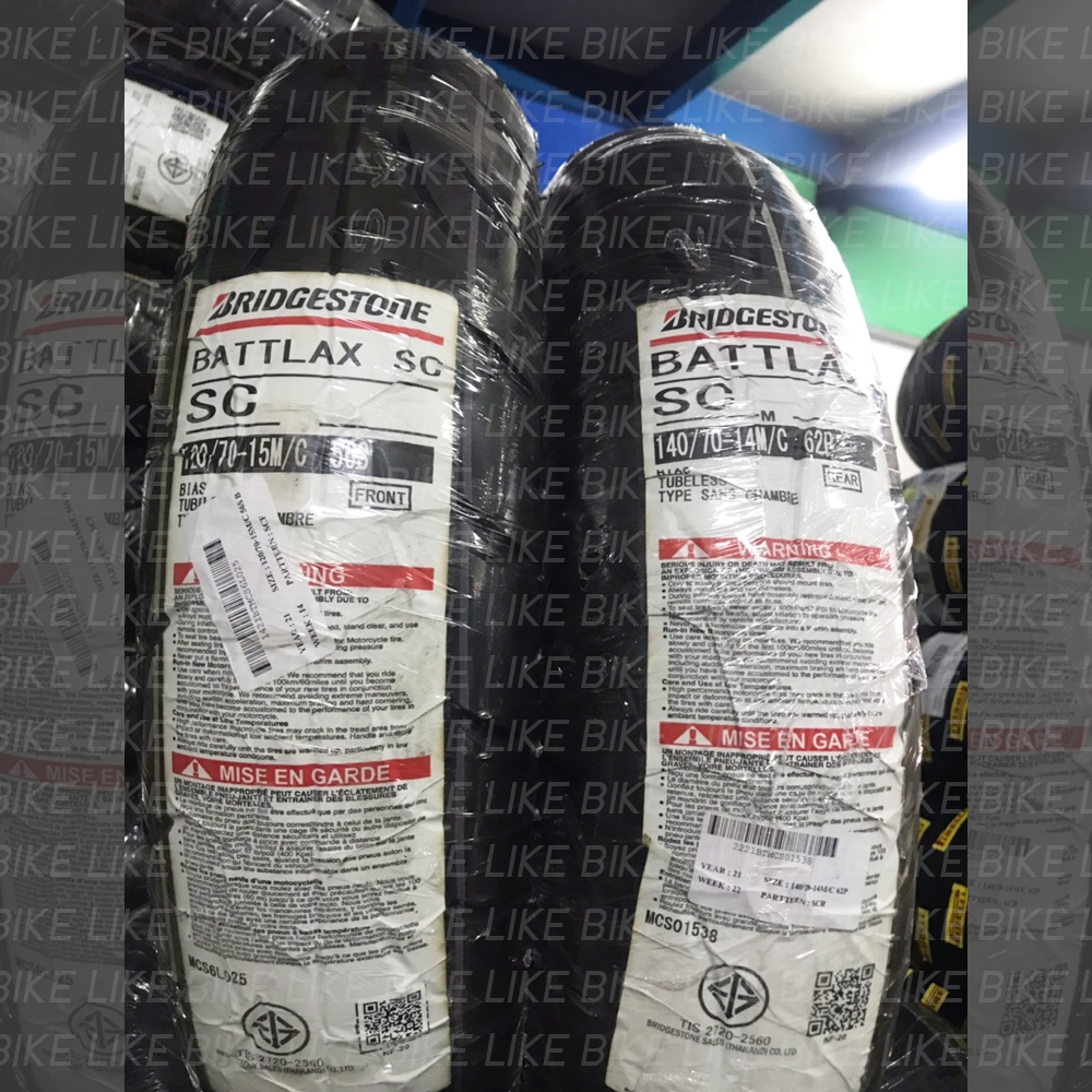 ยางนอก Bridgestone Battlax SC สำหรับรถมอเตอร์ไซค์ออโตเมติก ขอบ 12-16 นิ้ว รูปที่ 3