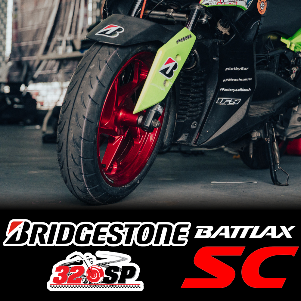 ยางนอกมอเตอร์ไซค์ BRIDGESTONE BATTLAX SC สำหรับรถบิ๊กสกู๊ตเตอร์ รูปที่ 2