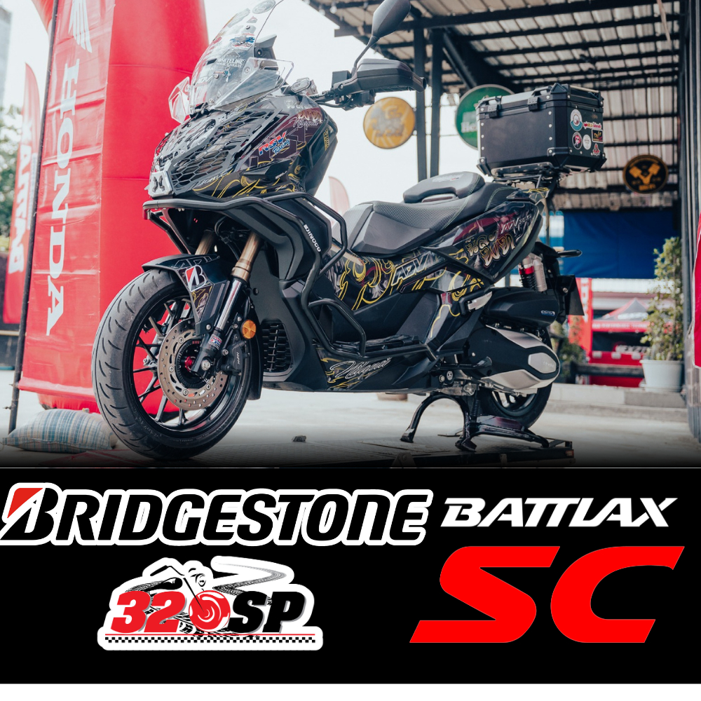 ยางนอกมอเตอร์ไซค์ BRIDGESTONE BATTLAX SC สำหรับรถบิ๊กสกู๊ตเตอร์ รูปที่ 6