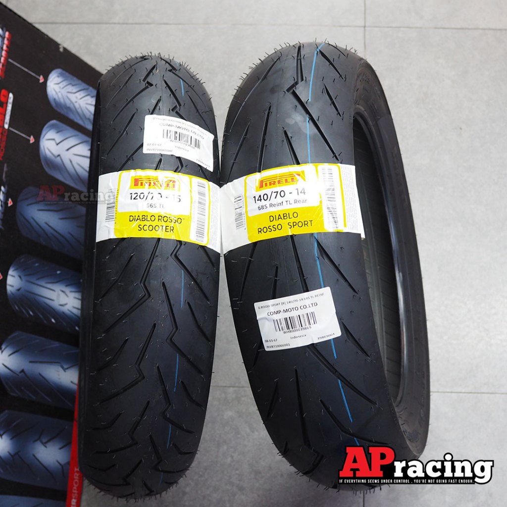 ยาง Pirelli Diablo Rosso Scooter สำหรับ Forza 300/350, X-MAX 300, ADV 350 (ชุดหน้า-หลัง) รูปที่ 3