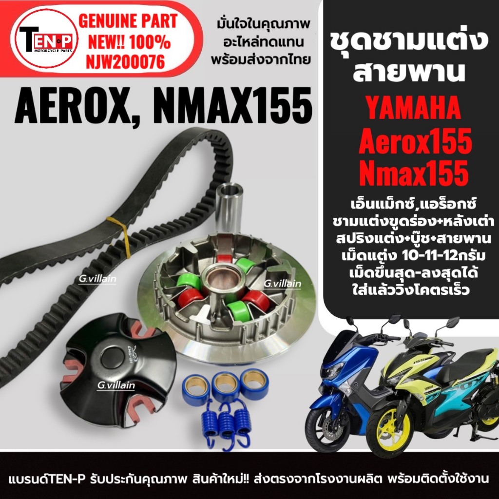 ชุดชามข้างแต่งครบชุด พร้อมสายพาน สำหรับ Aerox155, Nmax155 และ Lexi รูปที่ 5