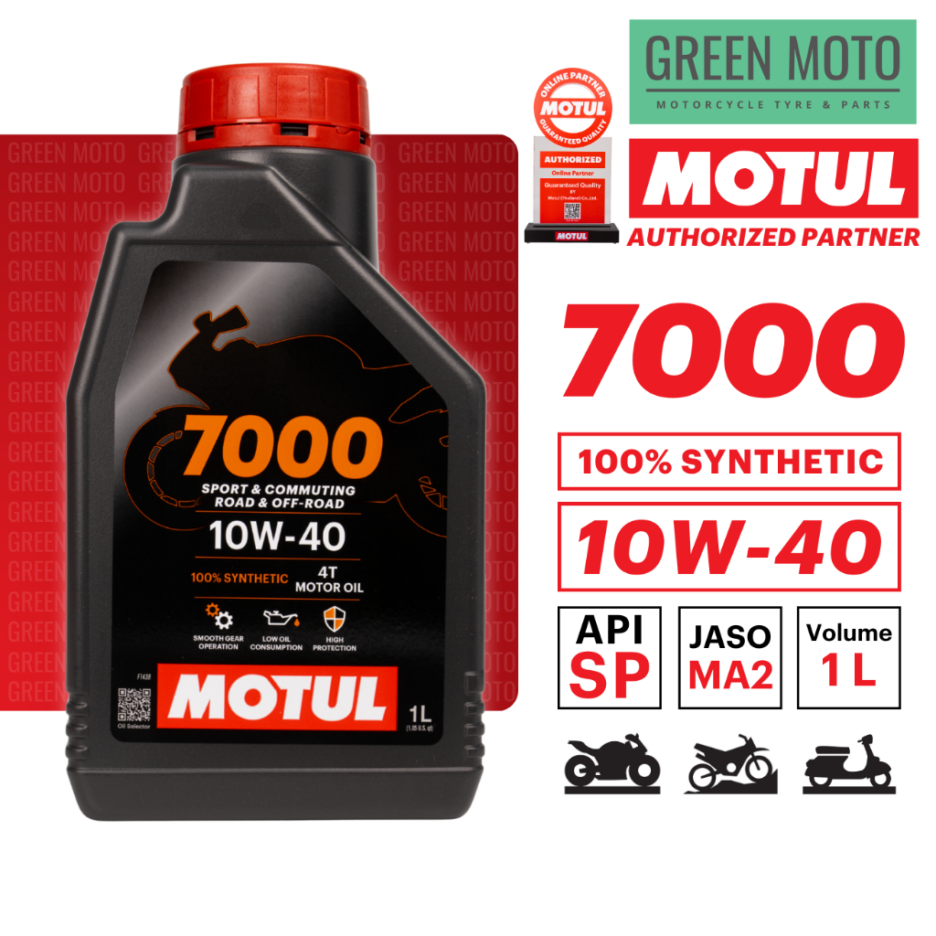 น้ำมันเครื่องสังเคราะห์แท้ 100% Motul H-TECH 100 4T / 7000 4T รูปที่ 4