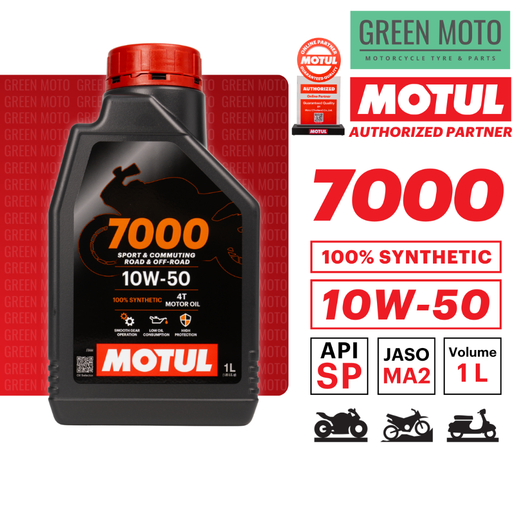 น้ำมันเครื่องสังเคราะห์แท้ 100% Motul H-TECH 100 4T / 7000 4T รูปที่ 5