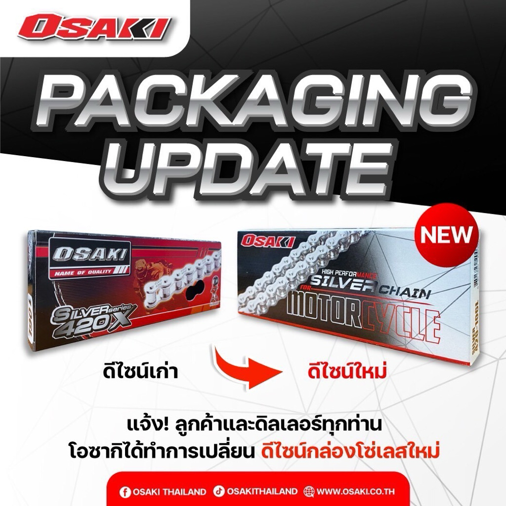 ชุดโซ่สเตอร์สแตนเลส OSAKI เบอร์ 420 สำหรับรถจักรยานยนต์ Honda รูปที่ 5