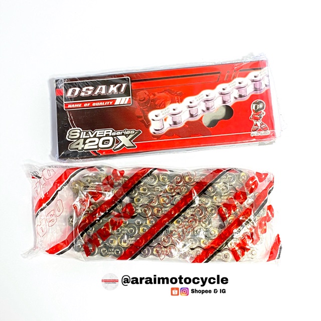 ชุดโซ่สเตอร์สแตนเลส OSAKI เบอร์ 420 สำหรับรถจักรยานยนต์ Honda รูปที่ 7