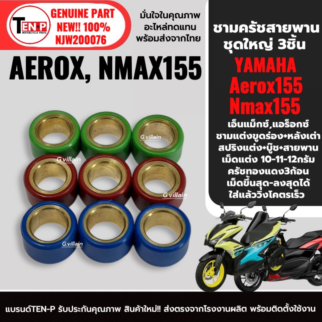 ชุดชามแต่ง NMAX155 / AEROX155 ครบชุด (ชามปรับองศา+สายพาน+ครัชทองแดง) รูปที่ 9