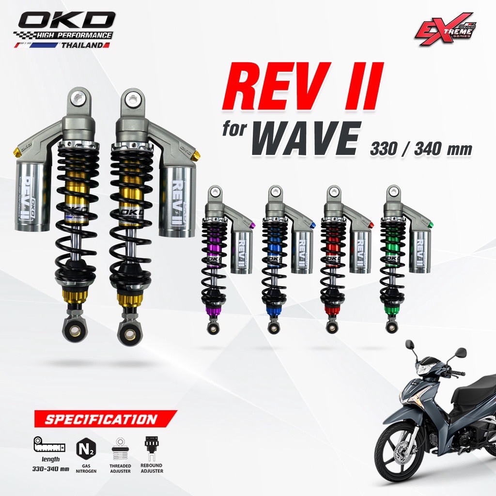 โช๊คหลัง OKD รุ่น Rev Junior สำหรับ Aerox รูปที่ 10