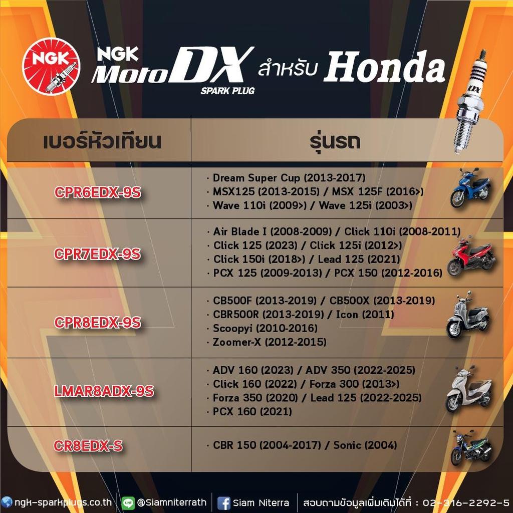 หัวเทียน NGK Moto DX รุ่น CPR7EDX-9S รูทีเนียม-อิริเดียม รูปที่ 6