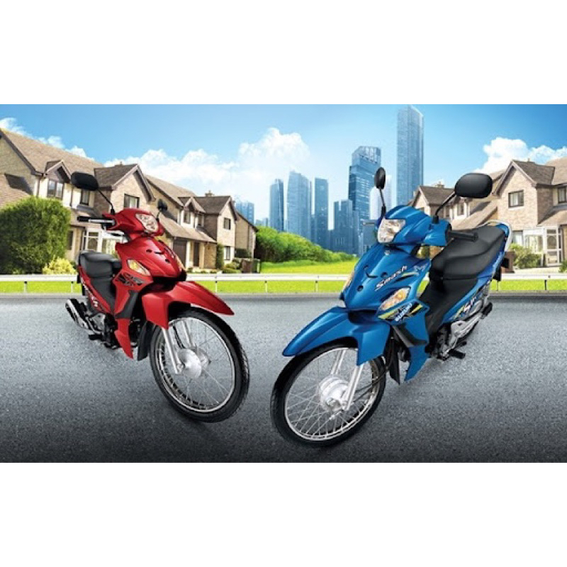 ชุดสี เฟรมรถมอเตอร์ไซค์ สีดำ สำหรับ Suzuki New Smash / Smash 113 รูปที่ 4