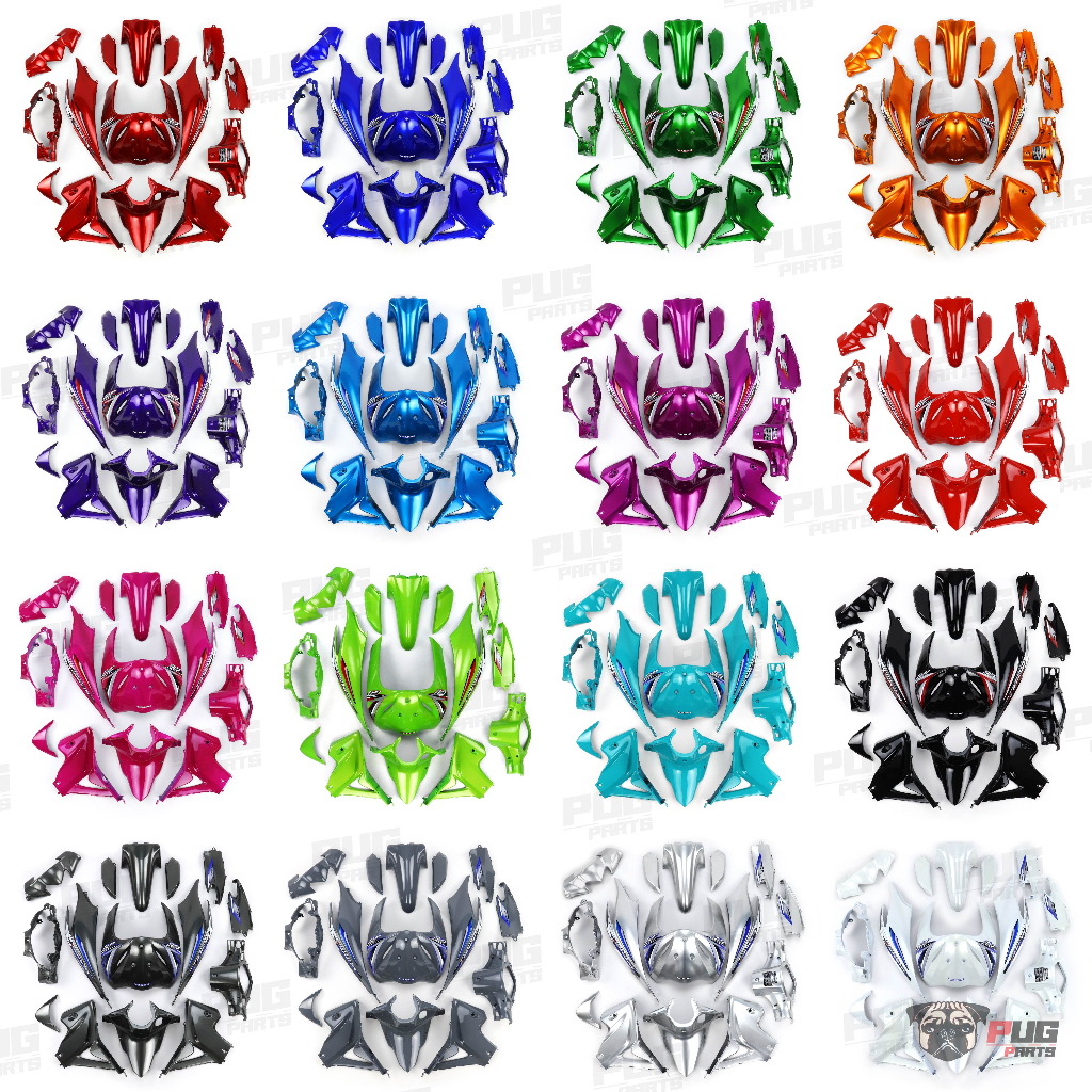 ชุดสีมอเตอร์ไซค์ Wave 110i ปี 2011-2018 (ชุดใหญ่ 15 ชิ้น)