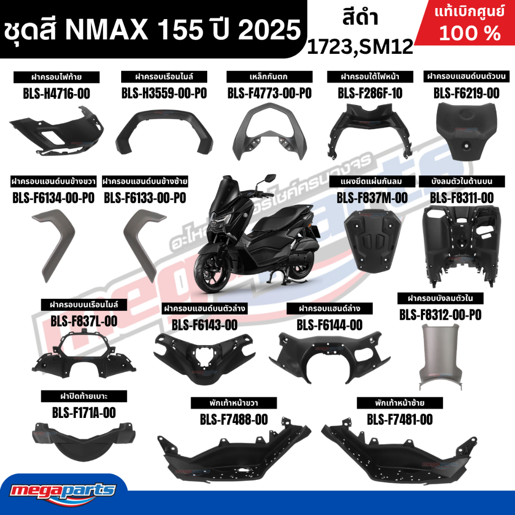 ชุดสีทั้งคัน YAMAHA NMAX 155 ปี 2025 แท้เบิกศูนย์ รูปที่ 2