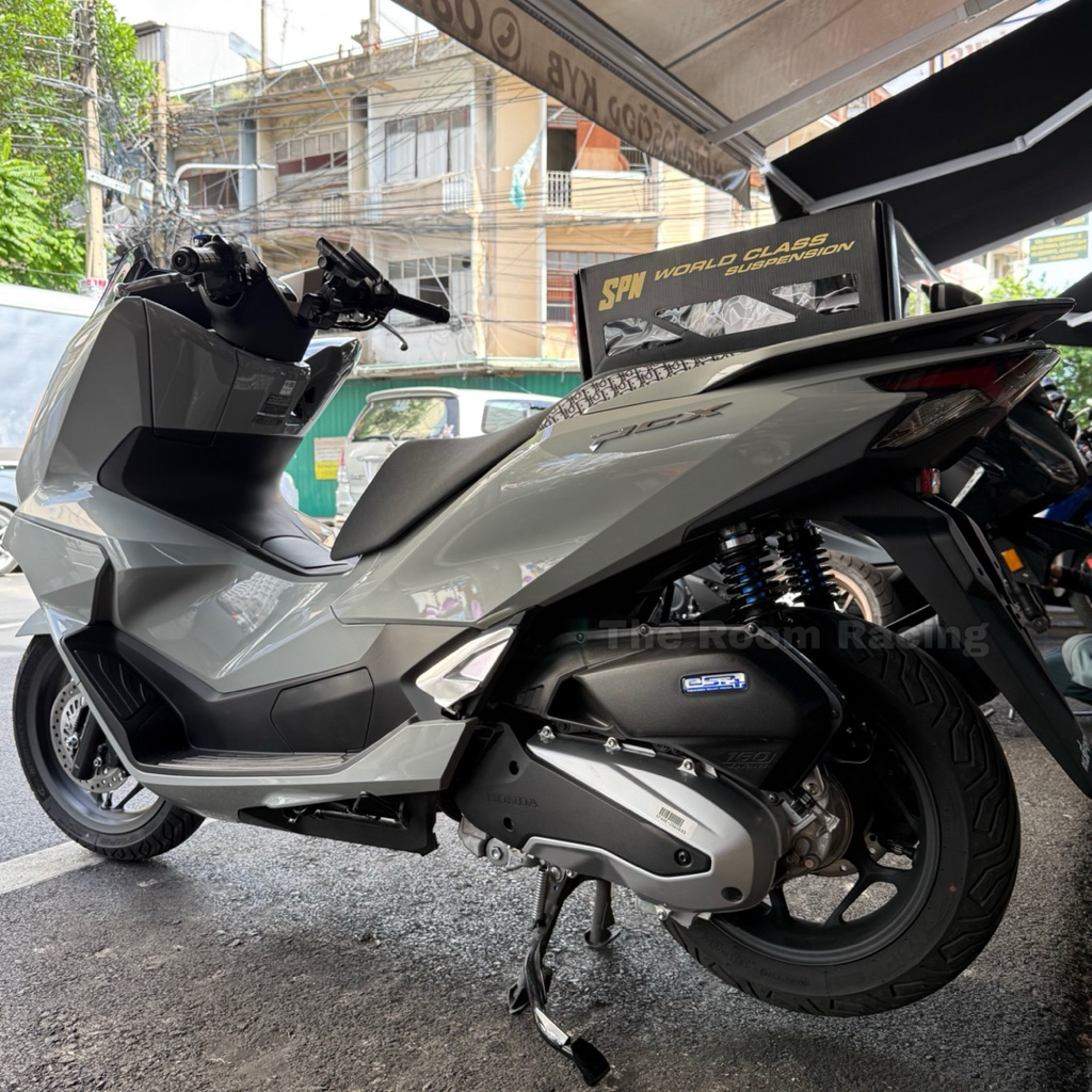โช๊คหลังแก๊สแท้ SPN รุ่น V-ADJ ปรับรีบราวและสปริงได้ สำหรับ XMAX, PCX, NMAX, Drone รูปที่ 2