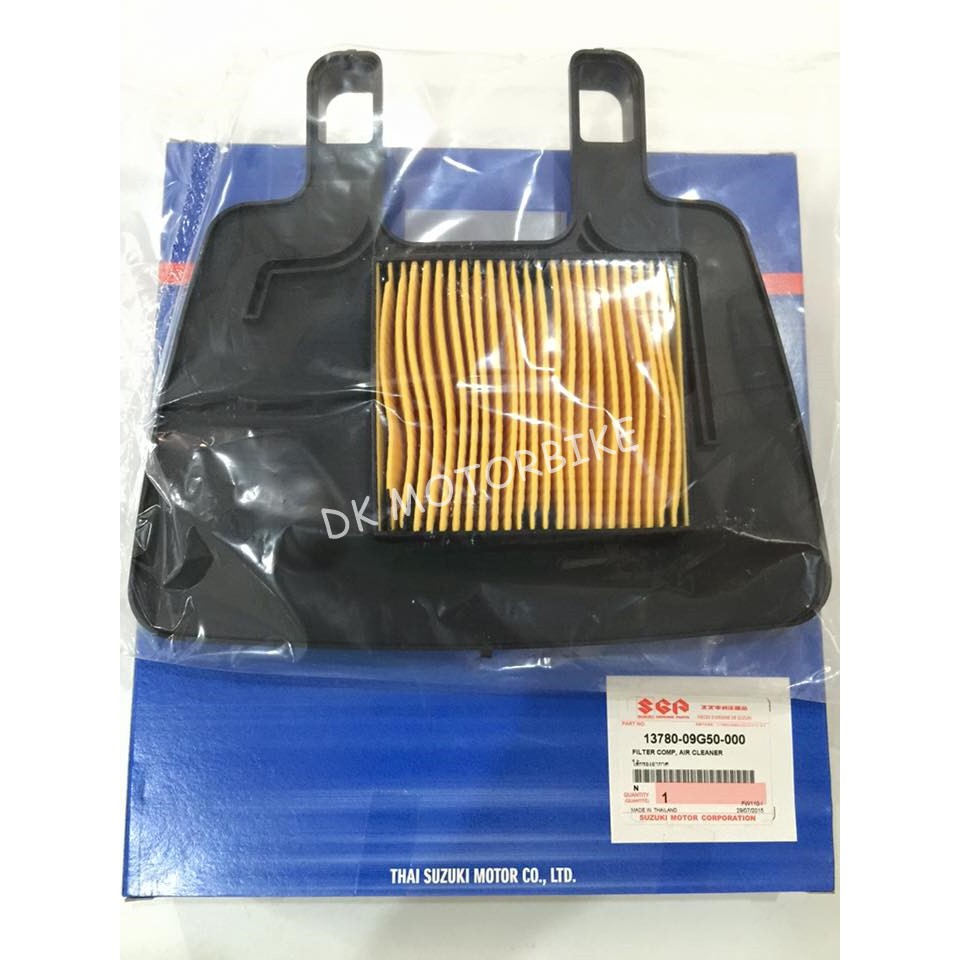ไส้กรองอากาศแท้ศูนย์ Suzuki สำหรับ Smash และ Shogun ทุกรุ่น (13780-09G50-000)