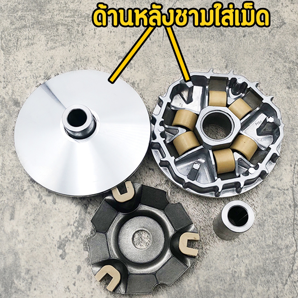 ชุดชามหน้าเดิม ชุดล้อขับสายพานหน้าครบชุด สำหรับ Click125i, PCX125, PCX150 รูปที่ 4
