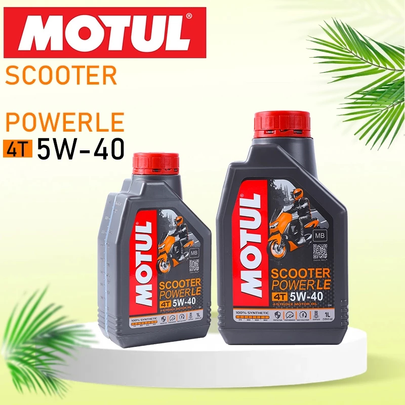 น้ำมันเครื่องสังเคราะห์แท้ 100% สำหรับรถมอเตอร์ไซค์ออโตเมติก Motul 4T 5W40 ขนาด 1 ลิตร รูปที่ 2