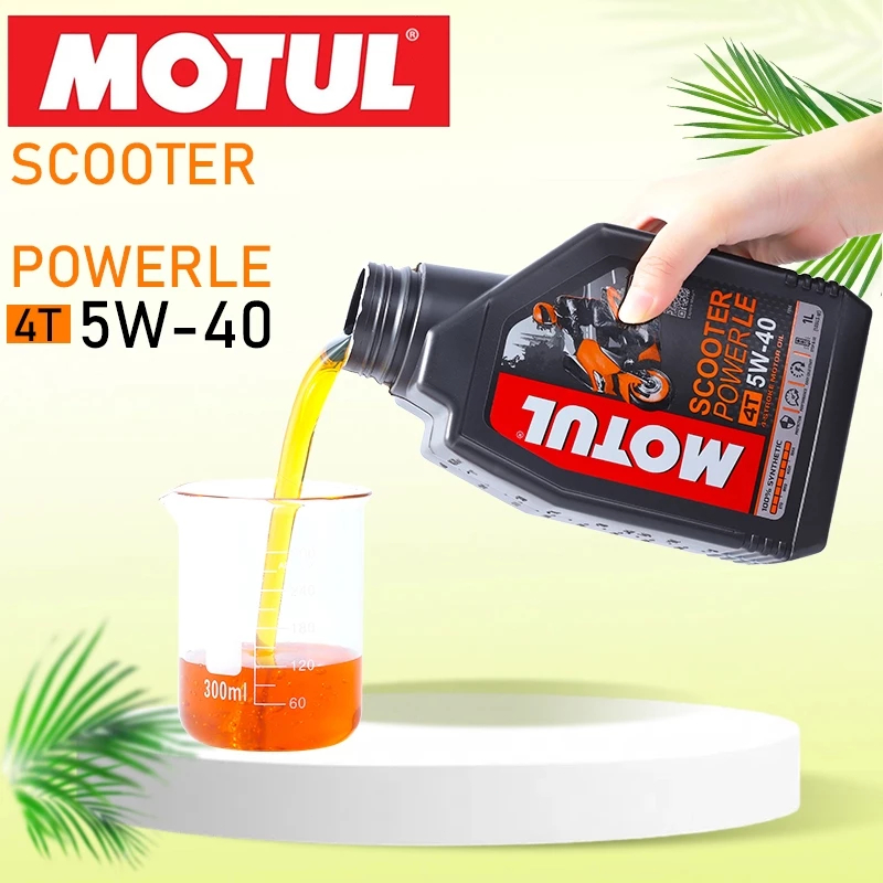 น้ำมันเครื่องสังเคราะห์แท้ 100% สำหรับรถมอเตอร์ไซค์ออโตเมติก Motul 4T 5W40 ขนาด 1 ลิตร รูปที่ 3