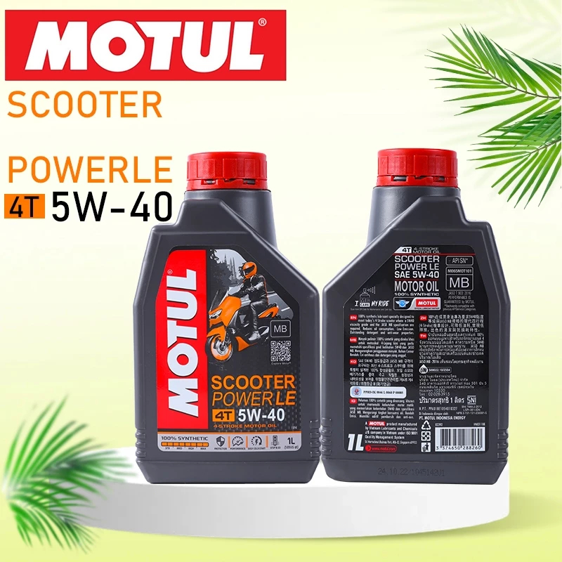 น้ำมันเครื่องสังเคราะห์แท้ 100% สำหรับรถมอเตอร์ไซค์ออโตเมติก Motul 4T 5W40 ขนาด 1 ลิตร รูปที่ 5