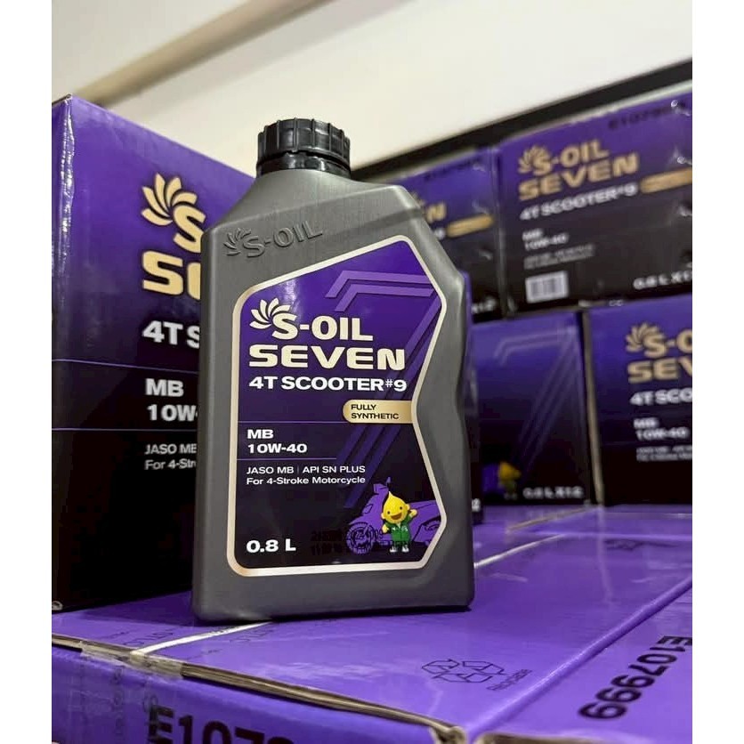 น้ำมันเครื่องสังเคราะห์แท้ S-OIL 7 4T RIDER #9 10W-40 / 10W-50 รูปที่ 6