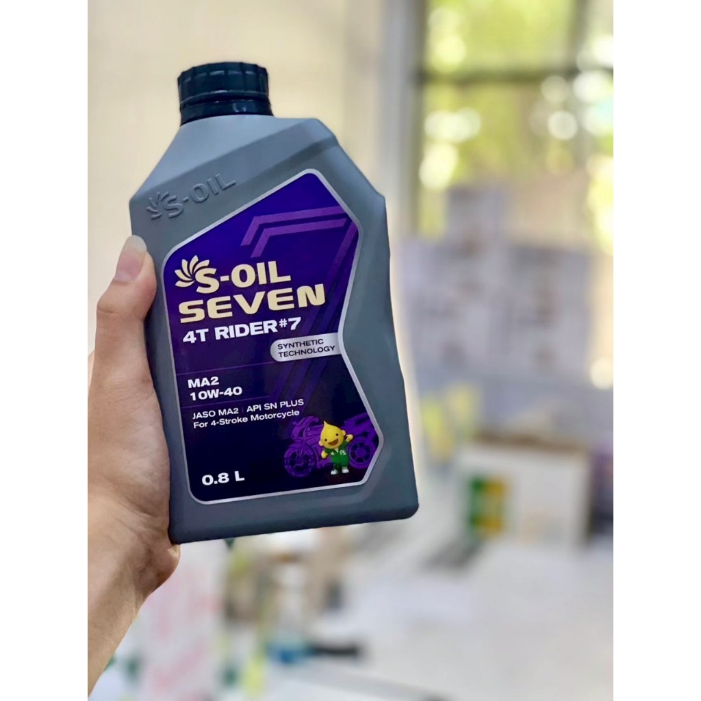 น้ำมันเครื่องสังเคราะห์แท้ S-OIL 7 4T RIDER #9 10W-40 / 10W-50 รูปที่ 7