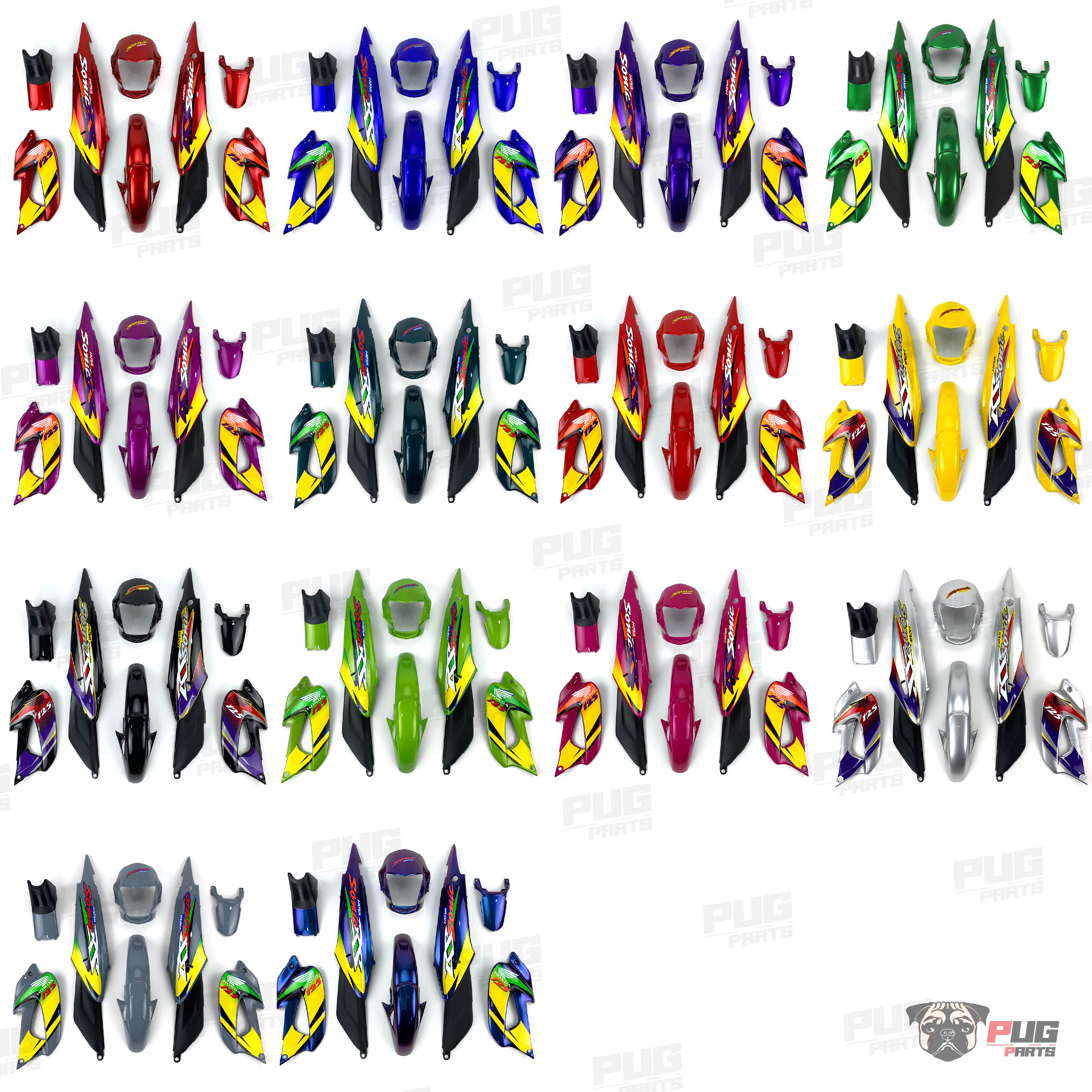 ชุดสี Sonic ตัวเก่า ปี 2000 จำนวน 8 ชิ้น พร้อมสติกเกอร์ รูปที่ 7