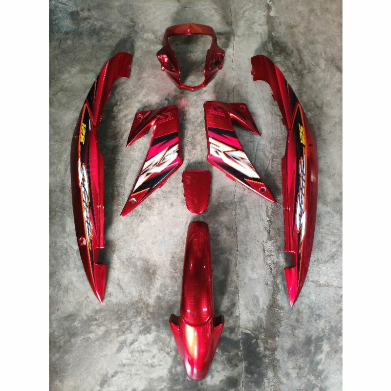 ชุดสีรถมอเตอร์ไซค์ Sonic 125 ปี 2004 สีแดงแก้ว จำนวน 7 ชิ้น รูปที่ 3