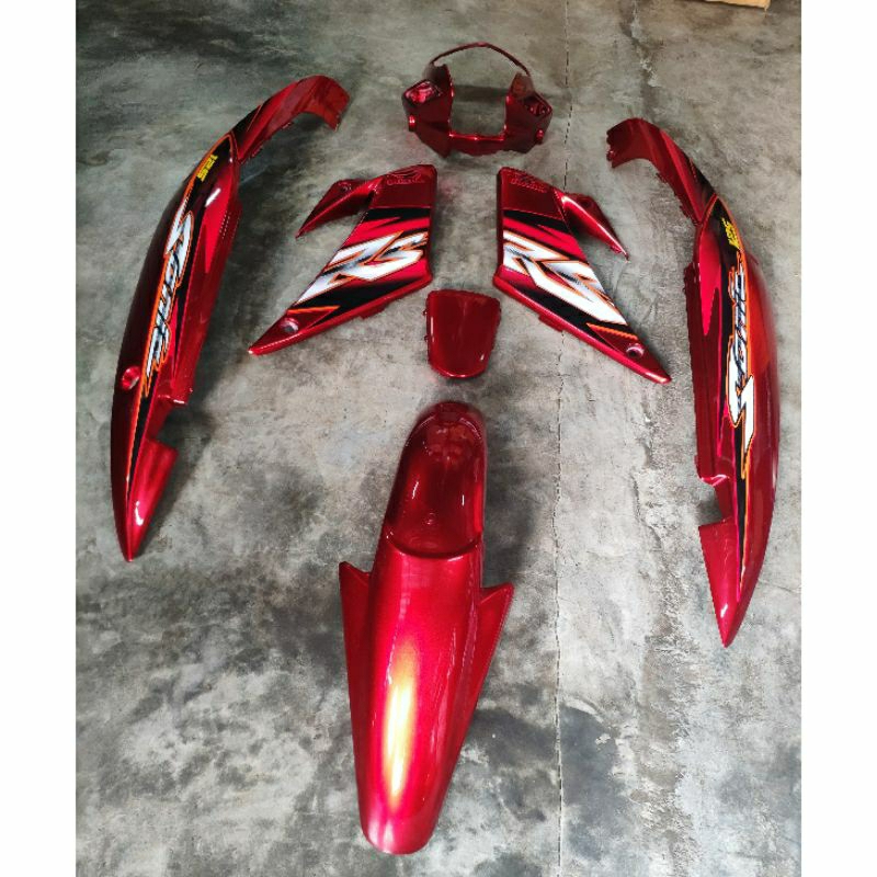 ชุดสีรถมอเตอร์ไซค์ Sonic 125 ปี 2004 สีแดงแก้ว จำนวน 7 ชิ้น รูปที่ 6